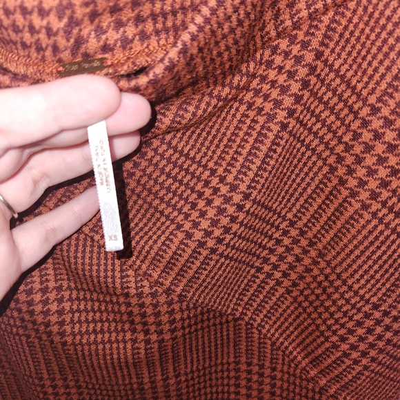 Free People Plaid Mini Skirt in Autumn Colors Size XS - Picture 5 of 6